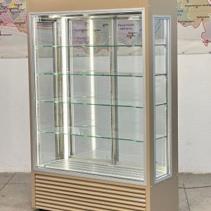 Вертикальная шкаф-витрина "ВВ-1000 купе GRAND КОМПАКТ 4-х стороннее остекление" 1250*2000*550
